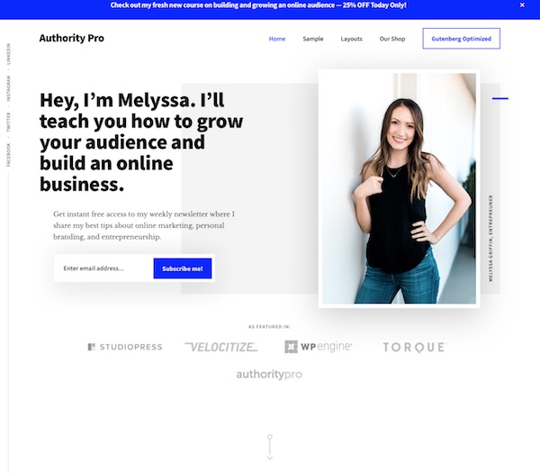 Authority web design